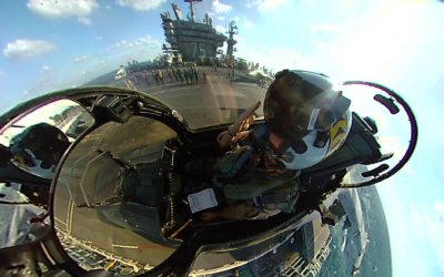 360fly: F/A-18 Super Hornet launch from the USS Harry S. Truman