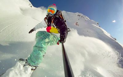 GoPro HD HERO camera: Snowboarding with the Pole Cam Mount