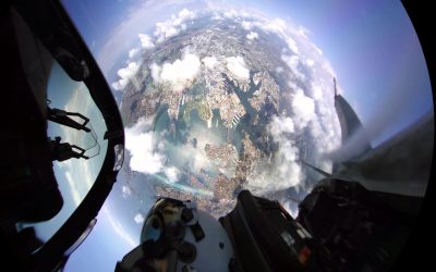 360fly: See Sydney Harbour from the cabin of an F/A-18 Hornet.