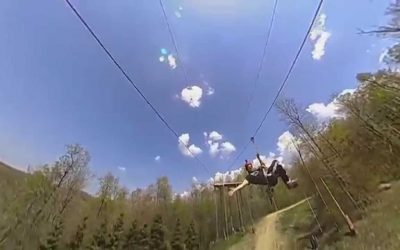 360fly zip-line at Nemacolin Woodlands Resort