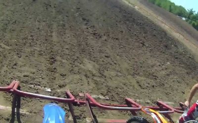 WASPcam action sports camera: First corner motocross action