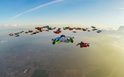 GoPro: 61 Wingsuiters Fly Together – A World Record