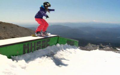 Alexis Roland Snowboarding at Mt Hood