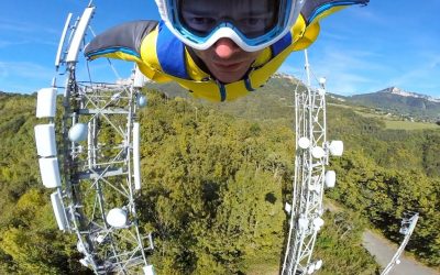 GoPro Awards: Epic Wingsuit Flight through Antennas