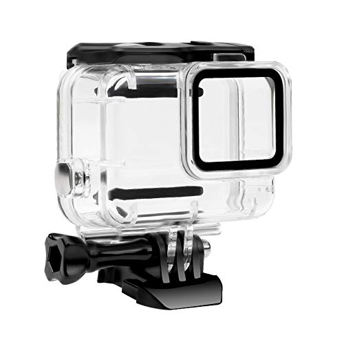 FitStill Waterproof Housing Case for GoPro Hero 7 White & Silver, Protective 45m Underwater Dive Case Shell with Bracket Accessories for Go Pro Hero7 Action Camera