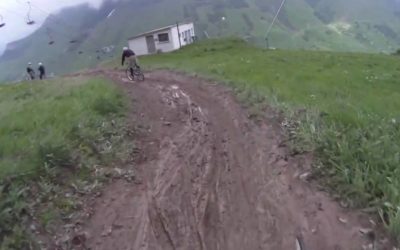 Downhill mountainbiking filmed with the Drift HD170