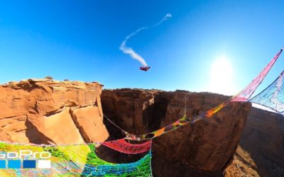 GoPro Awards: Wingsuiter Flies Through Narrow Hole Over 400ft Canyon in 4K