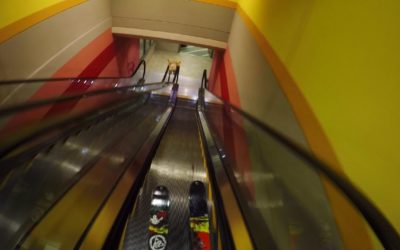 GoPro: Skiing Down a Series of Mall Escalators