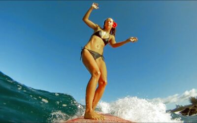 GoPro HD HERO camera: Hawaiian Longboarding with Daize Girl