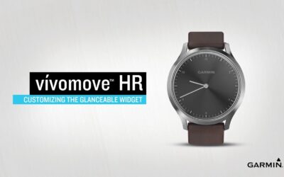 vívomove HR: Customizing the Glanceable Widget