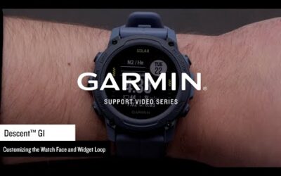 Support: Descent™ G1 Series Watch Face and Widget Loop Customization