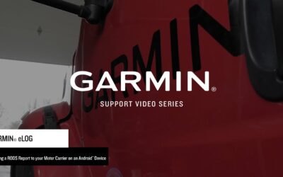 Support: Sending a RODS Report to Your Motor Carrier with the Garmin eLog™ App on an Android™ Device