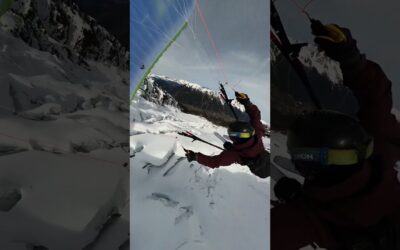 GoPro | Speedflying the Mont Blanc Glacier 🎬 Laëtitia Risdon #Shorts