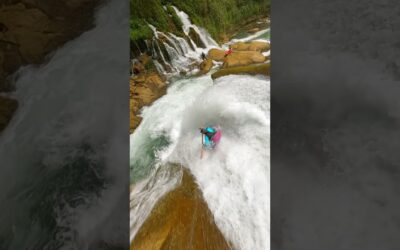 GoPro | Kayaking Raging Waterfalls with FPV Follow Cam 🎬 Brandon Rieck #Shorts