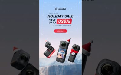 ‘Tis the season! Up to US$75 off action cams + gear. Deals end Dec 14 ⏰ #insta360 #shorts #sale