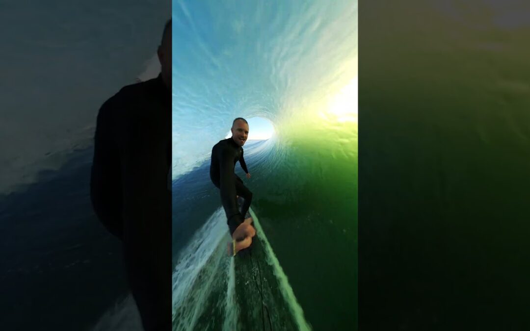 GoPro | Surfing a Perfect Australian Sunset Barrel 🎬 Joel Scott #Shorts
