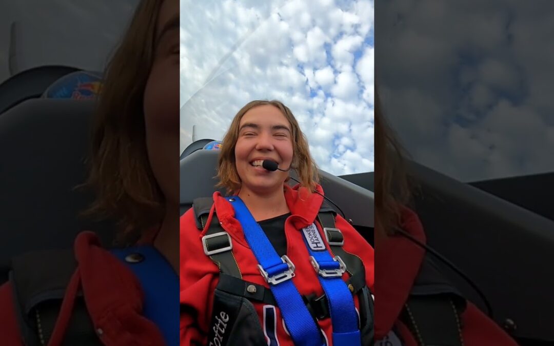 GoPro | Pulling 9.5Gs in a Stunt Plane 🎬 Emma Bryan #Shorts