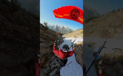 GoPro | Crazy Foot Drag While Proximity Speedflying 🎬 Carl Weiseth #Shorts