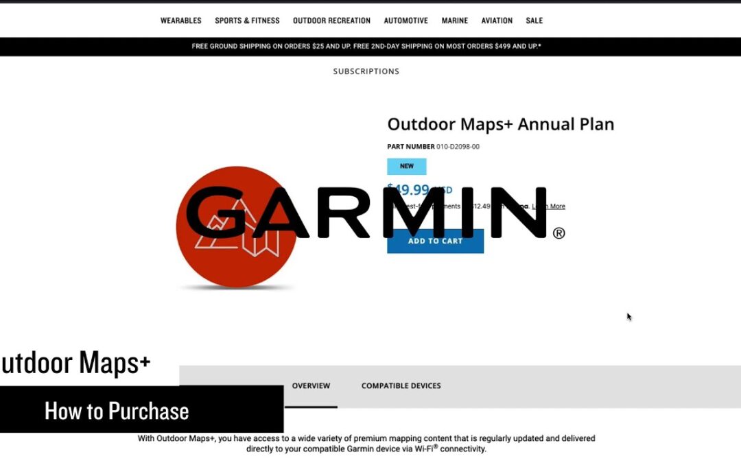 Garmin Support | Purchasing Outdoor Maps+