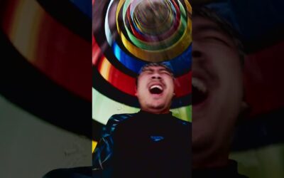 GoPro | High-Speed Neon Water Slide 🎬 Nattawut Pleumtanom #Shorts