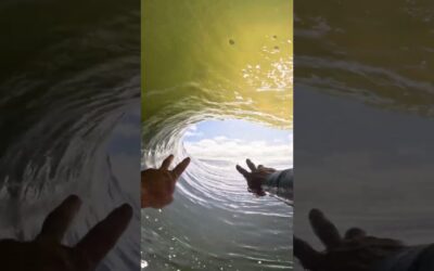 GoPro | POV Surfing the World’s Longest Barreling Wave 🎬 Pedro Boonman #Shorts
