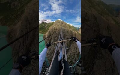 GoPro | MTB Balance Over Deep Canyon 🎬 Kilian Bron #Shorts