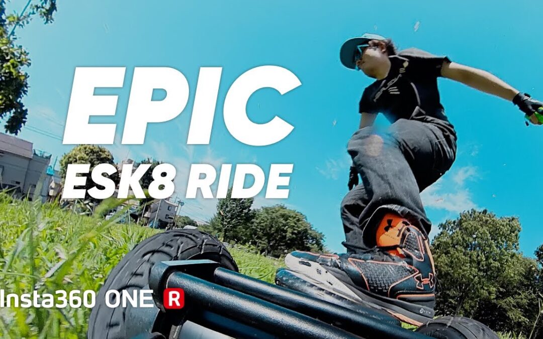 Epic ESK8 ride with 360 camera mounted on board!