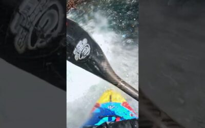 GoPro | Kayaking Rock Slide Into Waterfall 🎬 Aniol Serrasolses #Shorts #Kayaking