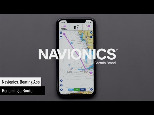 Support: Renaming a Route in the Navionics® Boating App