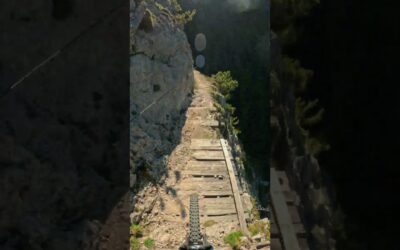 GoPro | Death-Defying MTB Trail POV 🎬 Kilian Bron #Shorts #MTB