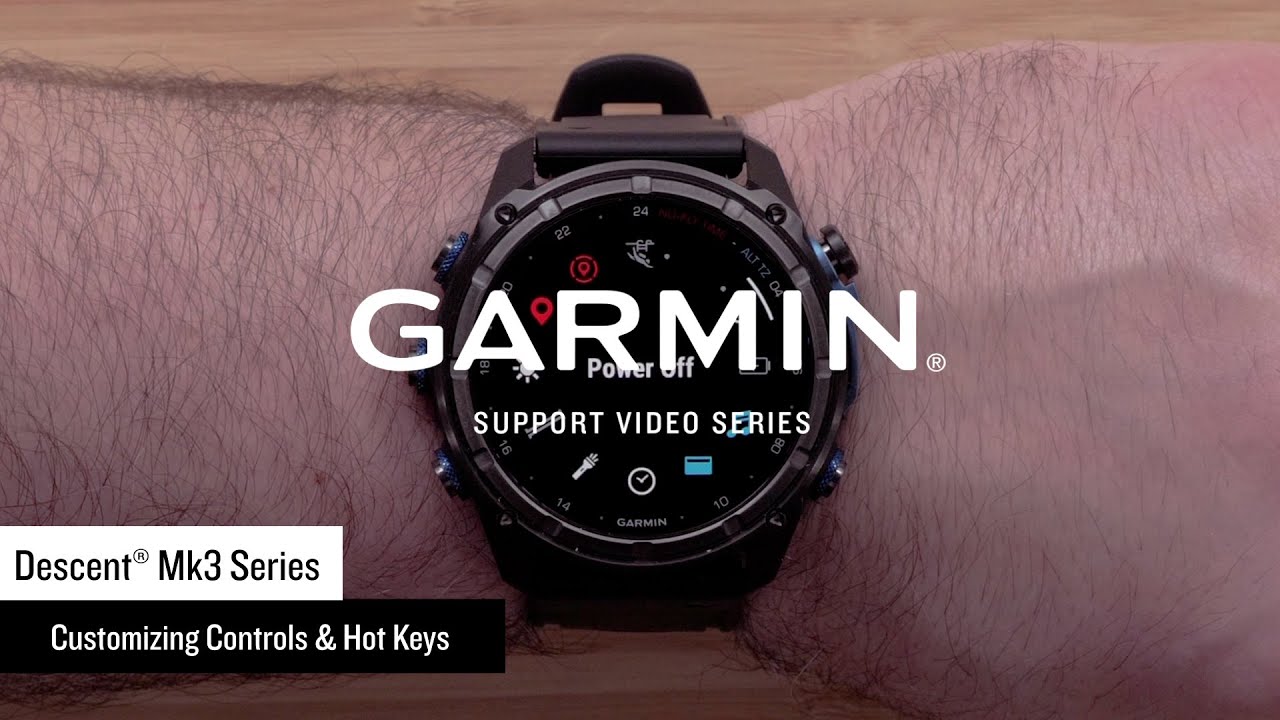 Garmin Support Descent™ Mk3 Series Customizing Controls & Hot Keys