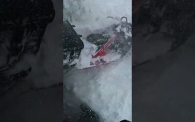 GoPro | Massive Snowmobile Gap Jump 🎬 Andreas Bergmark #Shorts #POV