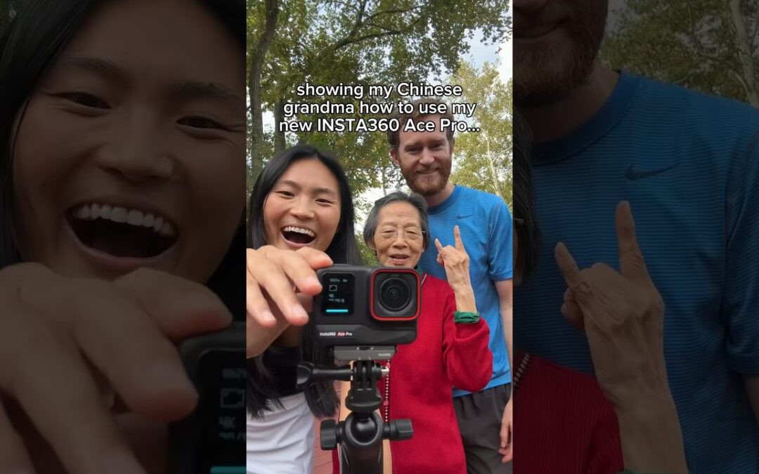So easy, even Grandma’s got this 👵 #Insta360 #Insta360AcePro #family #vlog #gesturecontrol #shorts