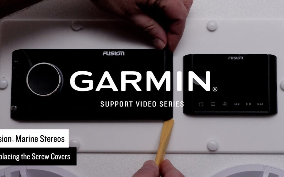 Garmin Support | Fusion® Marine Stereos | Screw Cover Removal