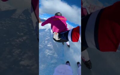 GoPro | Intense Ice Cross Race POV 🎬 Rob Worling #Shorts #IceSkating