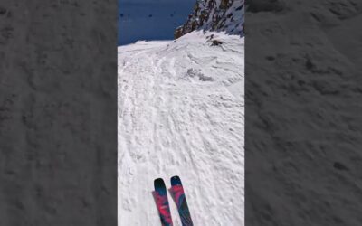 GoPro | Insane Ski Chute Straightline POV | Wyatt Smith #Shorts #Ski
