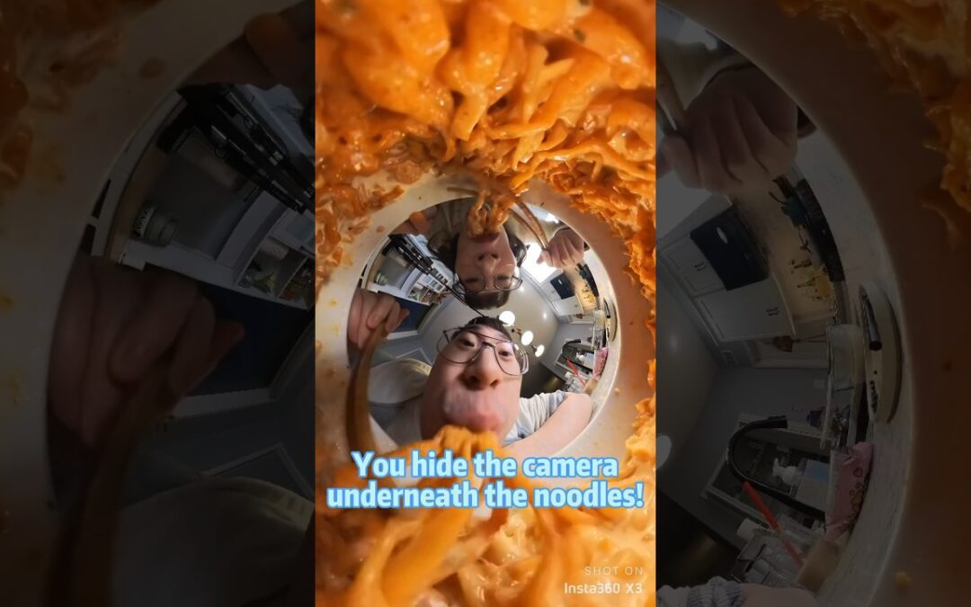Ice Cream Fire Noodles with Insta360 cam