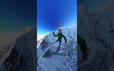 GoPro | Ski BASE off a Glacier 🎬 Tim Howell #Shorts #Ski