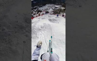GoPro | World Cup Mogul Skier’s POV 🎬 Rasmus Stegfeldt #Shorts #Skiing
