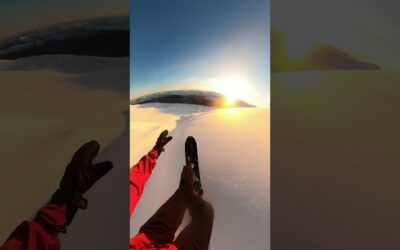 GoPro | The Perfect Mountain Wave 🎬 Runar Hjorleifsson #Shorts #Snowboarding