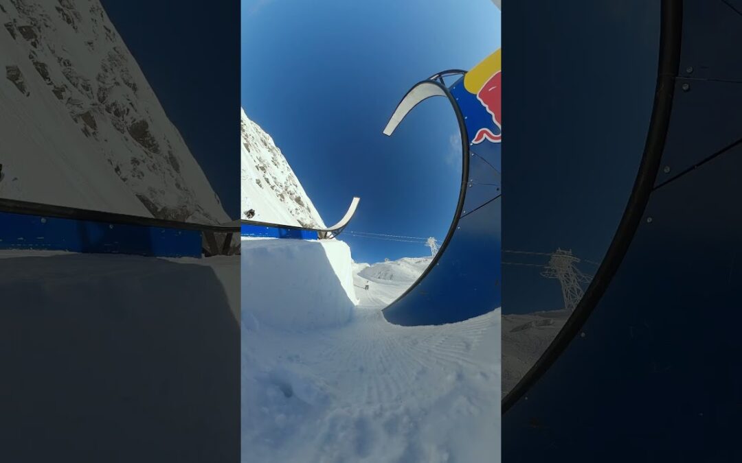 GoPro | Skiing the World’s First Open Loop Rail 🎬 Jesper Tjäder #Shorts #Ski