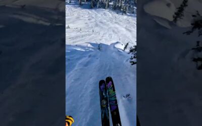 GoPro | Gnarly Straight Line Ski POV 🎬 Colby Stevenson #Shorts #Ski