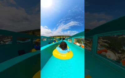 Us thinking of Summer antics 🤔 you in? #Insta360 #waterslide #waterpark #themepark #shorts #fyp