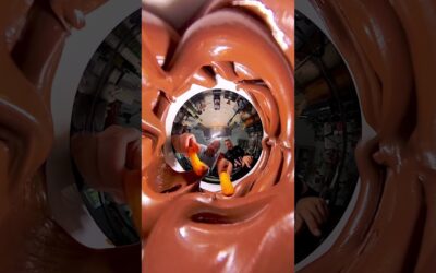 We’re all for getting creative with your chocolate 😬 #insta360 #WorldChocolateDay #shorts #creative