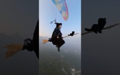 Quidditch might not be real but this is 🧹🧙🏻♀️#Insta360 #skydiving #harrypotter #shorts #fyp #funny