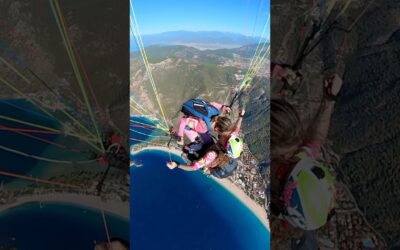 Possibly the biggest trust fall you’ve ever seen 😂 #Insta360 #skydiving #couple #funny #shorts