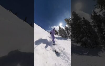 Get the B-roll and A-roll: Invisible Selfie Stick magic 🪄 #Insta360 #snowboarding #winter #shorts