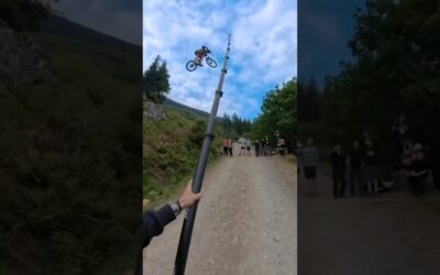New Creative Director’s first day? #RedBullHardline. Casual 😎#Insta360 #downhill #bike #pov #shorts