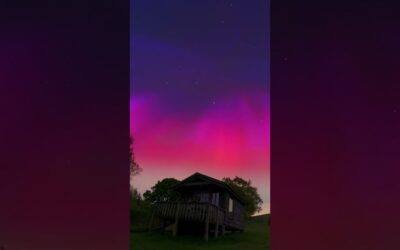 Magical Aurora Borealis Show 🎬 Ella Walmsley #Shorts #AuroraBorealis
