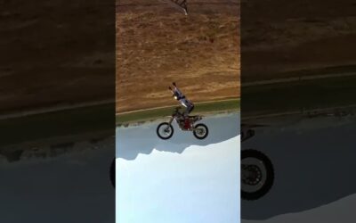 No Hander Dirt Bike Backflip 🎬 Seth Shults #Shorts #Moto